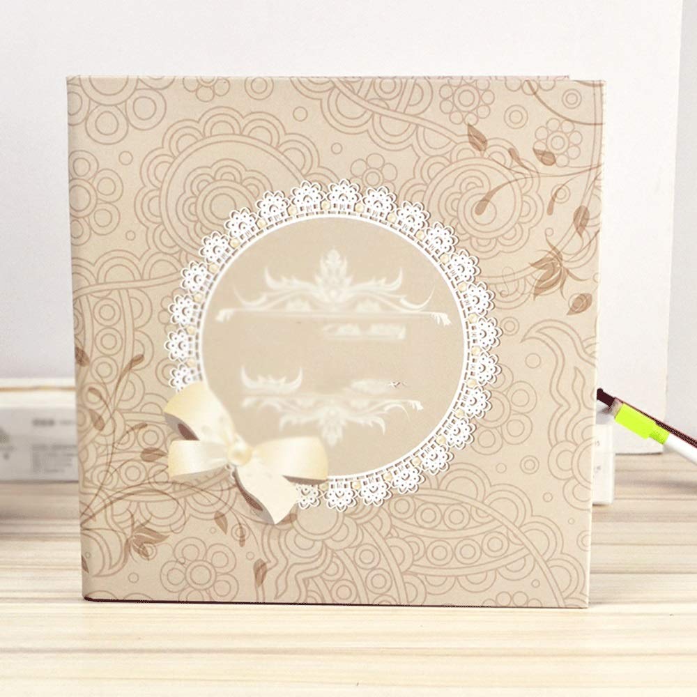 Album - modny album do scrapbookingu z tkaniną ze stronami z otwieraniem zdjęć lepki typ scrapbooking