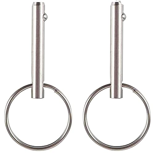 Juego de 2 pines de liberación rápida de 14 pulgadas de diámetro (0.248in) longitud utilizable de 1.22 pulgadas (1.220in) para gimnasio total 1000