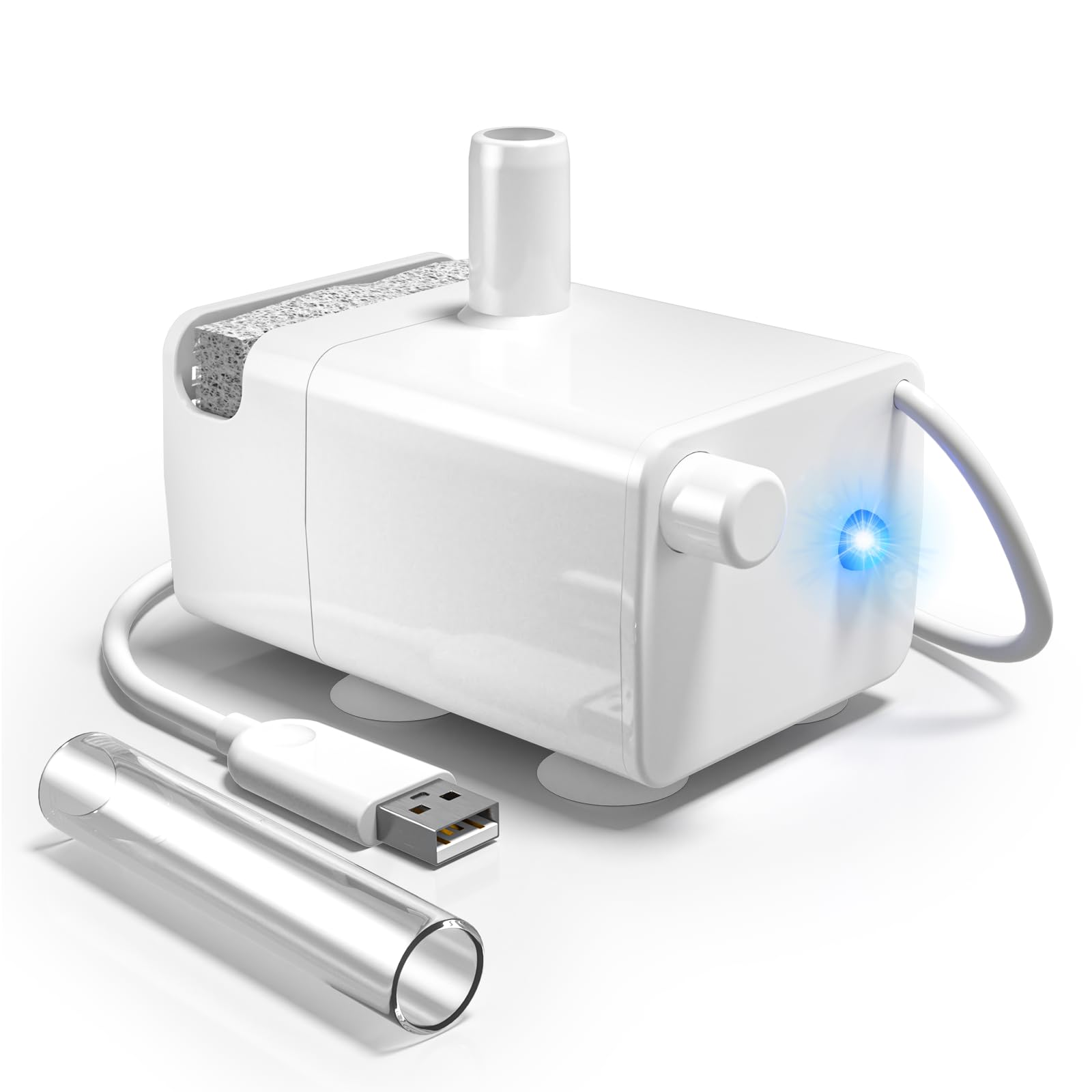 Dog Water Fountain Stainless Steel, 410oz/3.2Gal/12L Large Pet Water Fountain for Dogs, Dog Water Bowl Dispenser with Water Level Window & LED Indicator, Super Quiet for S-L Dogs and Multi-Pet (Pump)