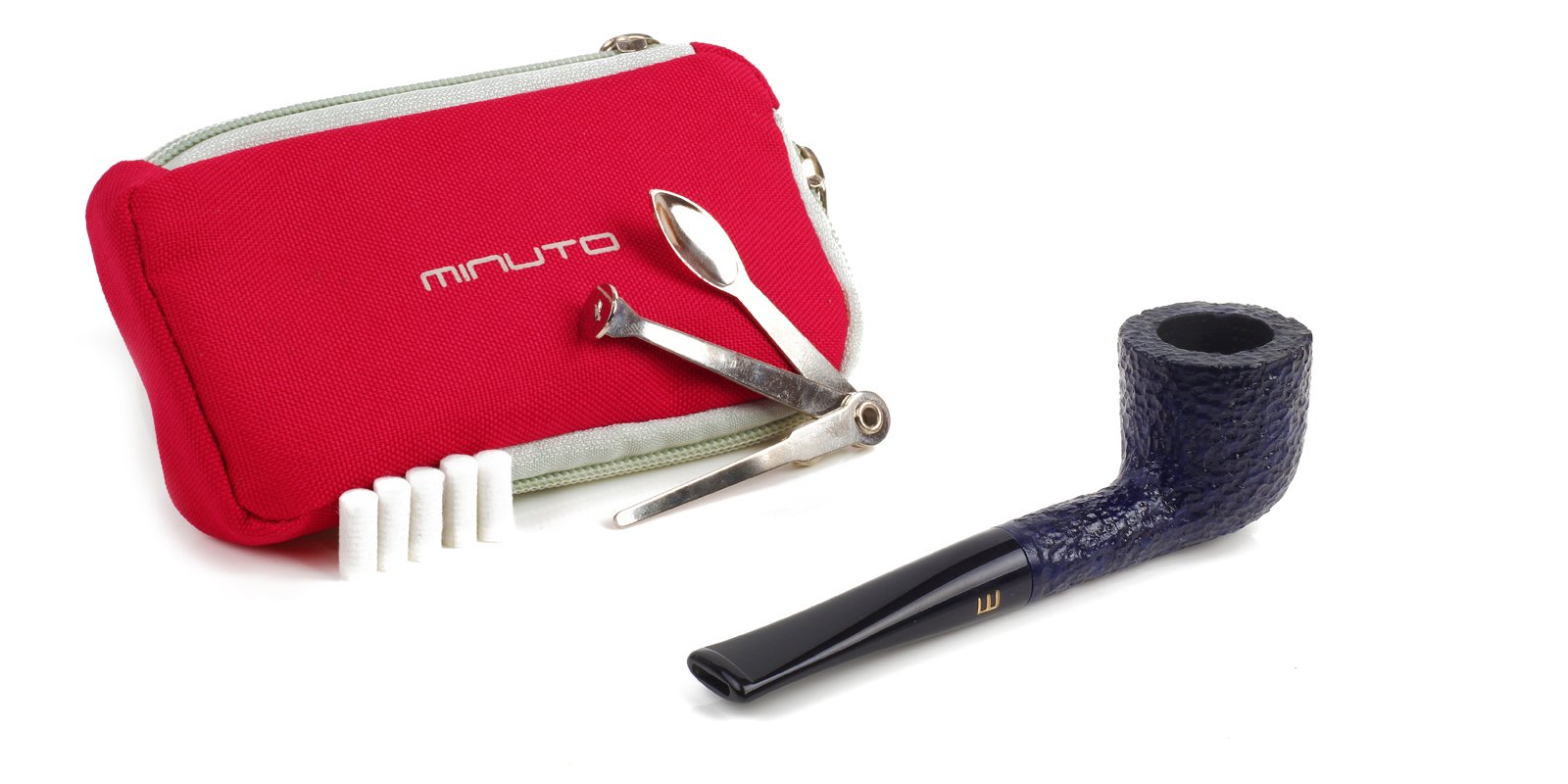 Savinelli - Pipa Minuto rústica, color azul 6 mm 401