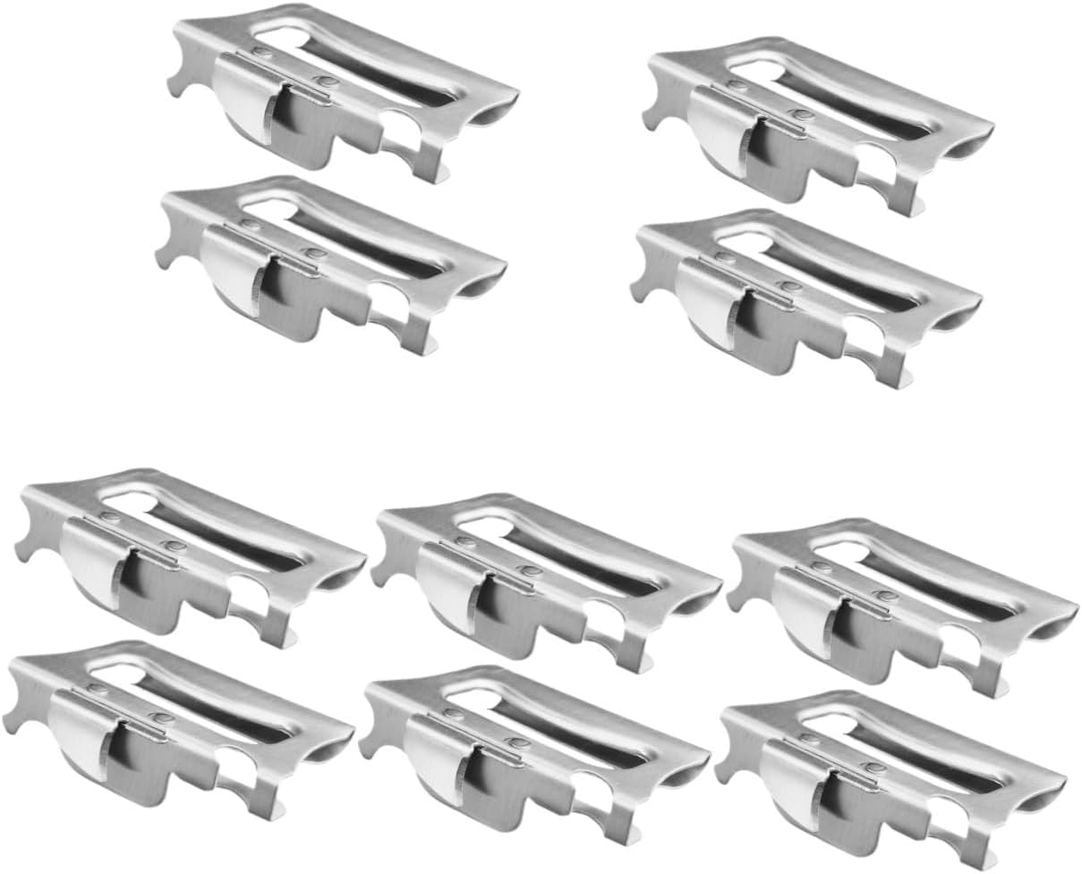 MAGICLULU 10pcs Stainless Steel Manual Can Opener Bottle Opener Ergonomic Design for Easy Use for Cans Beer Bottles Effortless Kitchen Tool
