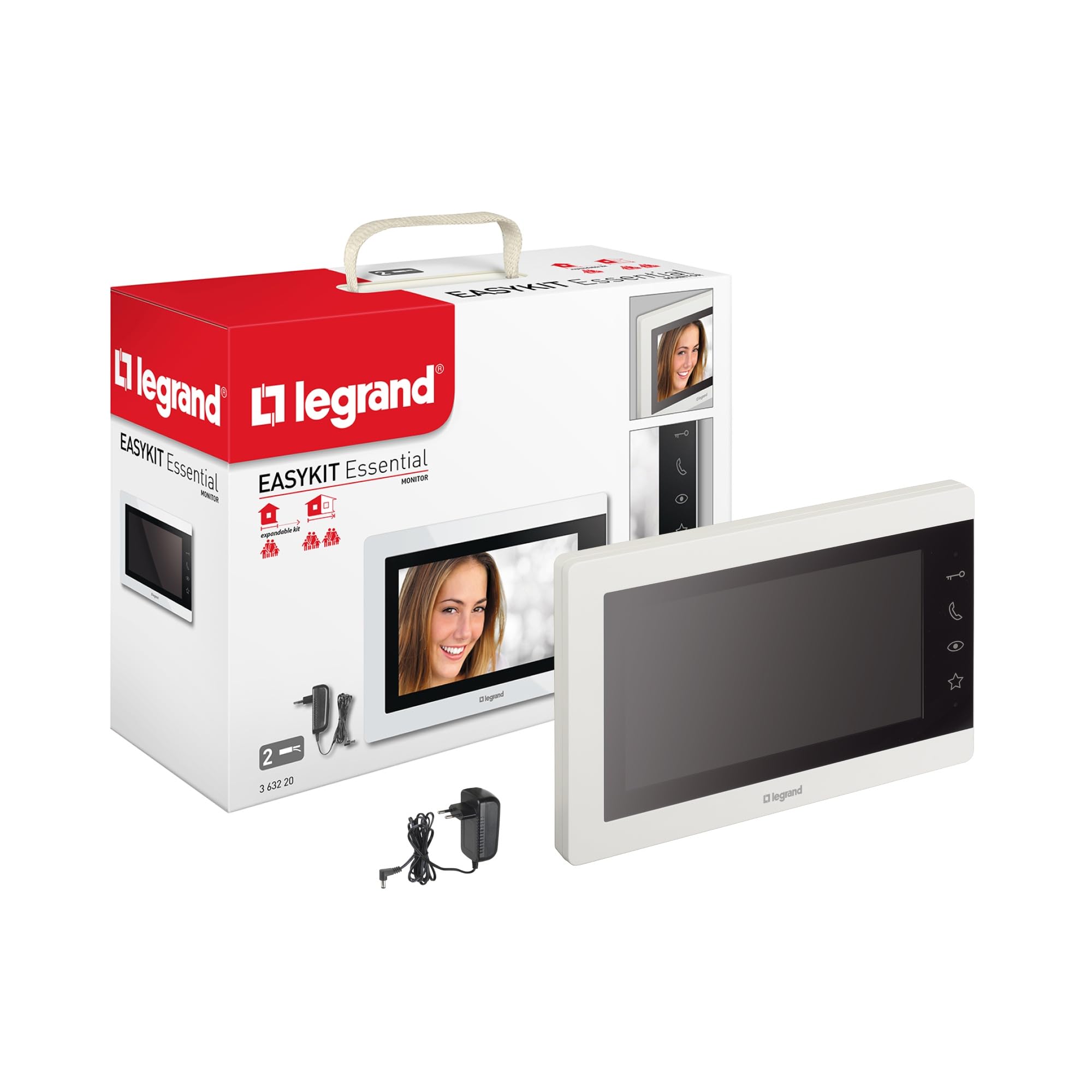 Ecran intérieur visiophone Easy Kit 7pouces blanc