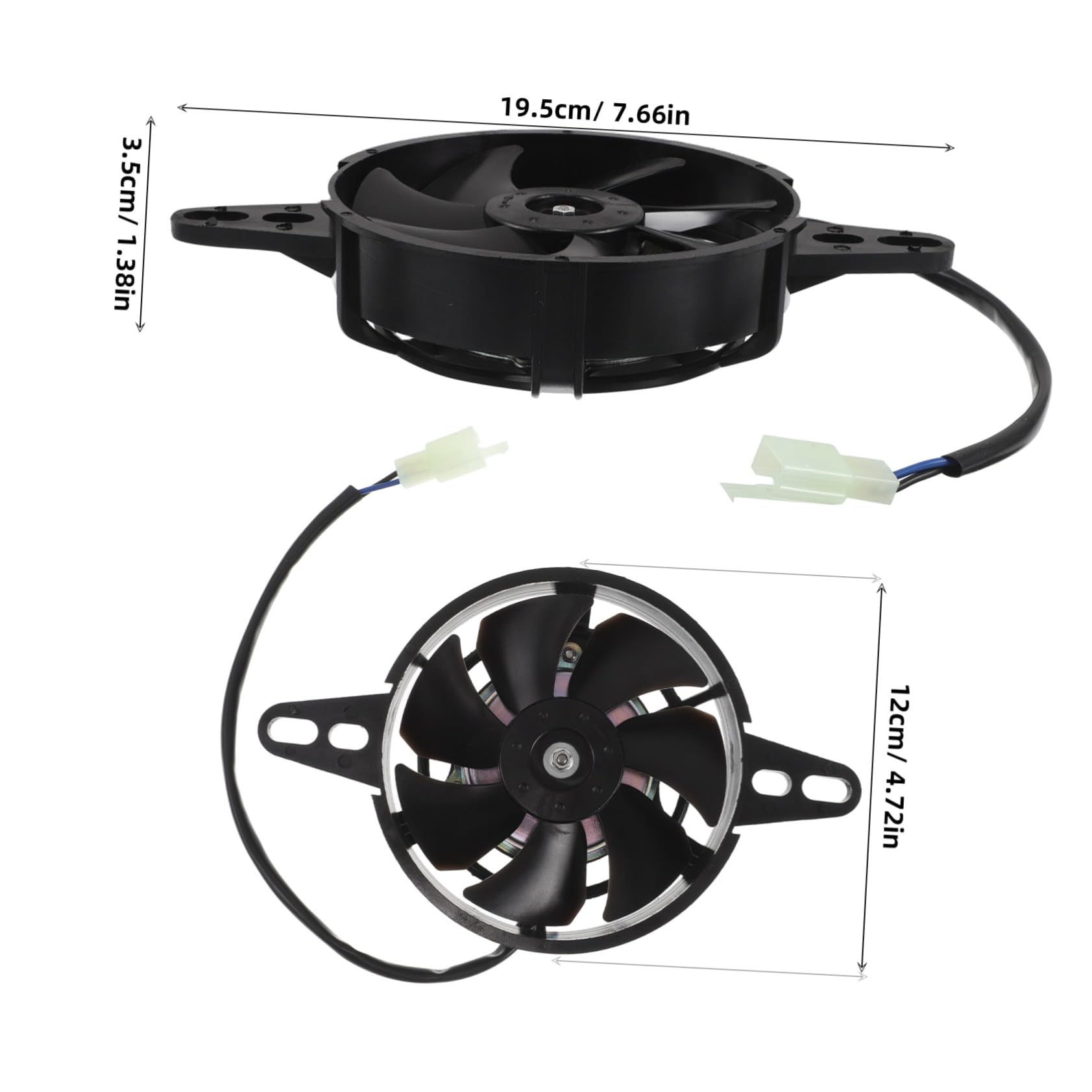 SOIMISS Ventilador de Enfriamiento 150-250 para Radiador de Aceite Negro