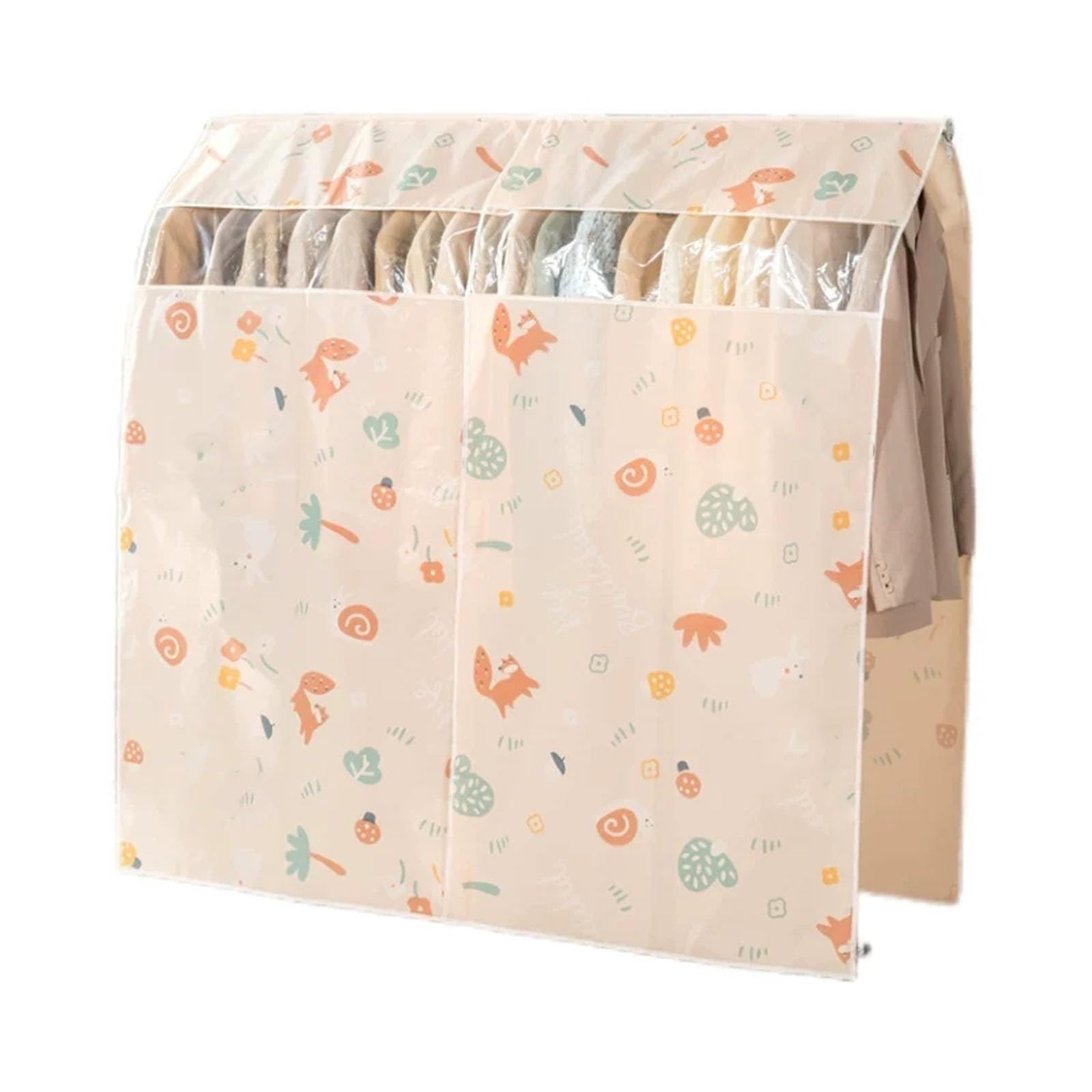 Funda Ropa Armario con Ventana Transparente, Funda Ropa con Gancho Adhesivo, Grande, a Prueba de Polvo, para Camisas, Abrigos y Vestidos(47x59in/120x150cm)