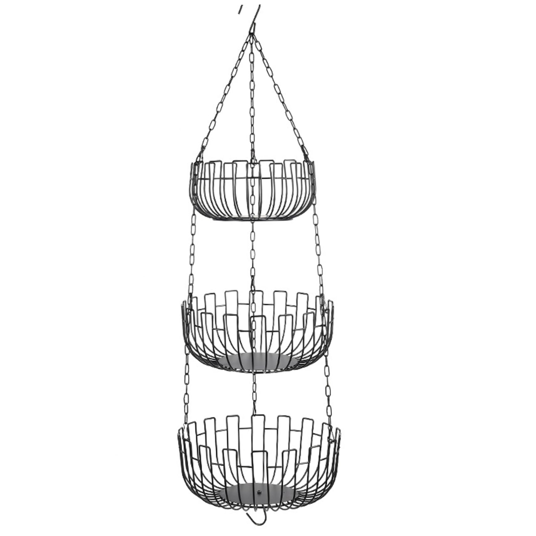 Cesta de frutas colgantes para ahorrar espacio y organizar snacks