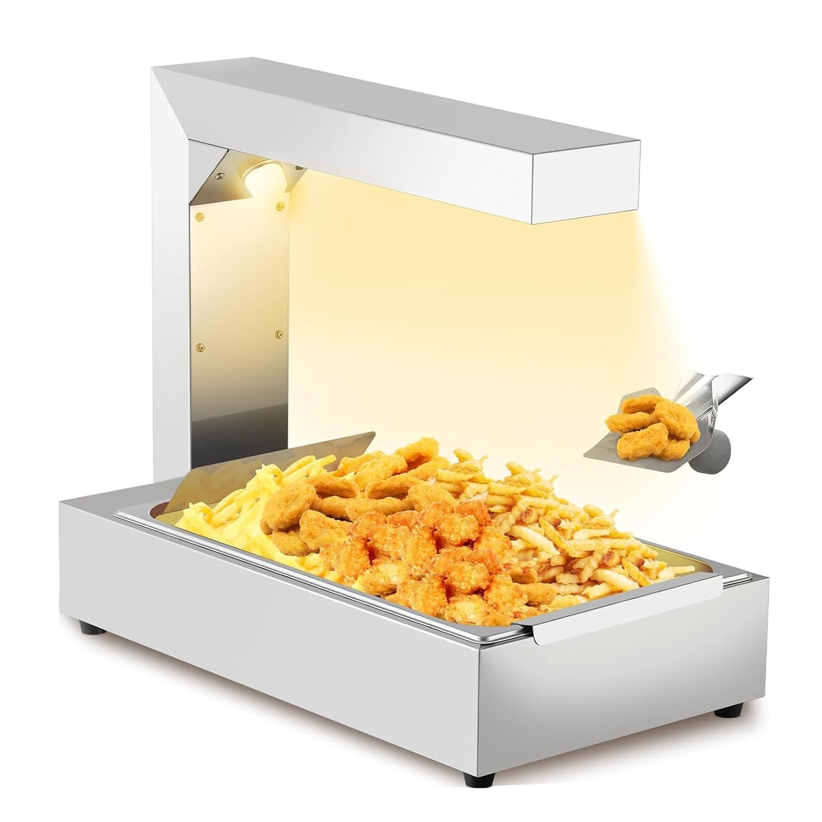 Amazon | 食品加熱ランプ、フレンチフライウォーマー、取り外し