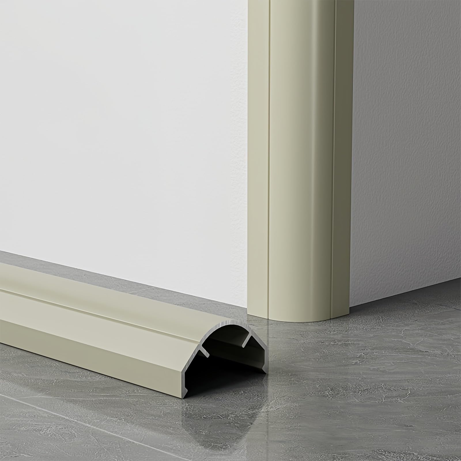 Coayuou Wall Corner Edge Protection Strips 100 cm x 3 Pieces Metal Corner Protection Made of Aluminium Corner Strips Shockproof and Scratch Resistant for Walls Perfect Wall Cladding for Permanent