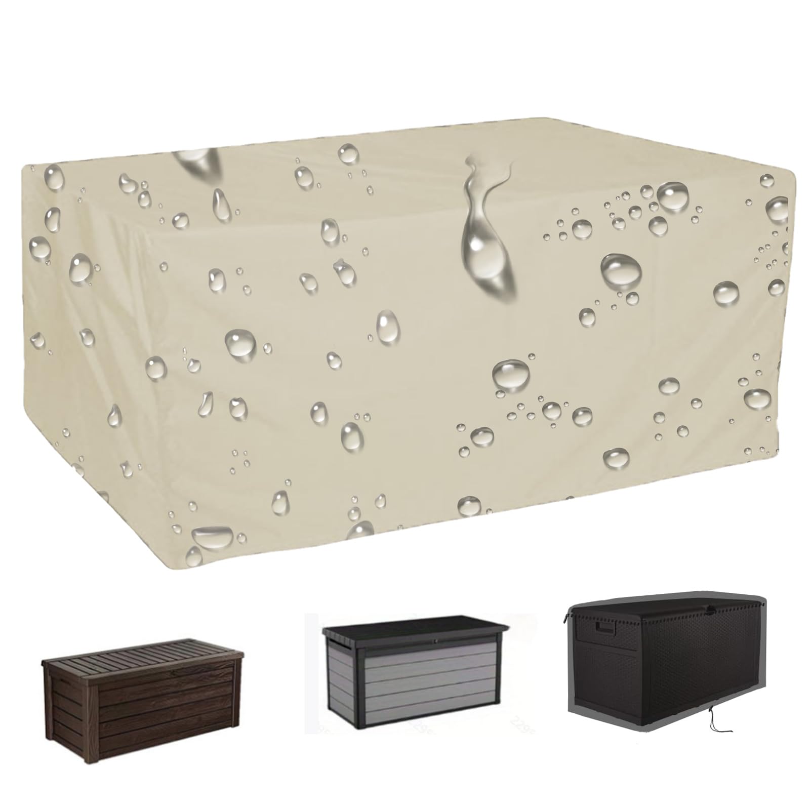 Funda para banco de exterior lona impermeable de patio resistente UV 158x76x71cm
