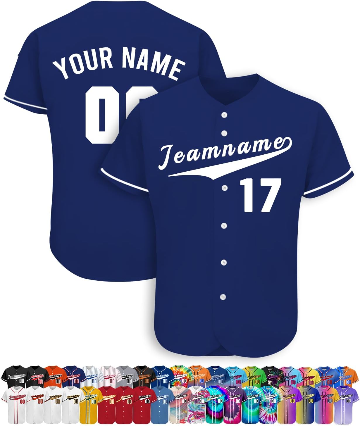 Custom Baseball Jersey Customize Name/Number/Logo Softball Shirt for Men Personalized Baseball Jerseys Shirts for Women Kids
