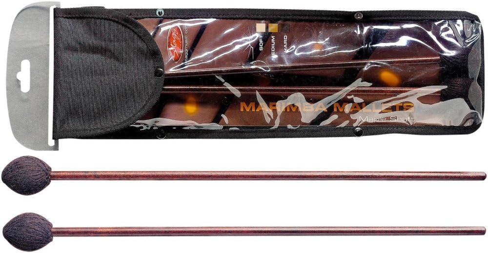 Stagg SMM-WH Hard Marimba Mallets with Maple Handles
