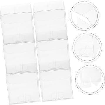 Didiseaon 50 Pcs Transparent Clear PVC Plastic Boxes for Candy Gift Wedding Party Favor Packaging DIY Clear Treat Containers for Shower Birthday Celebration