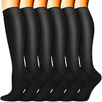 Vista 100 de Sooverki - Calcetines de compresión de cobre para circulación, para mujeres y hombres, 6 pares, para correr, atletismo, medicina, enfermería, viajes