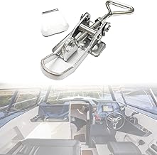 Marine Anti-Rattle Toggle Latch Fastener Clamp Adjustable Stainless Steel Boat Locker Hatch, Range: Range:115~125mm (1 Pcs)