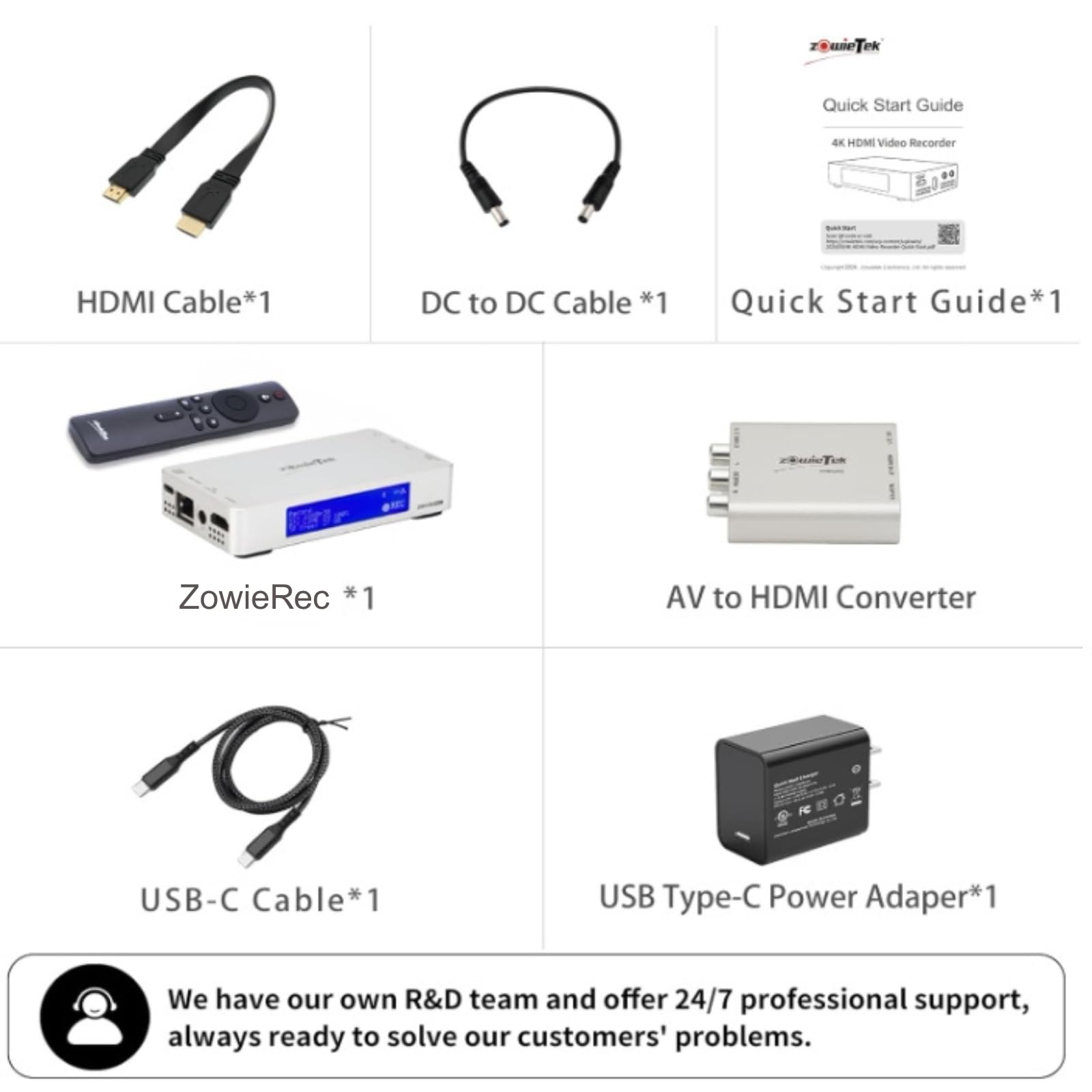 Grabadora de Video HDMI 4K con Adaptador AV a HDMI, Compatible con RCA, VHS, VCR, DVR, DVD, Hi8, Mini DV, videocámara, Casete, Consolas de Juegos, no Requiere PC