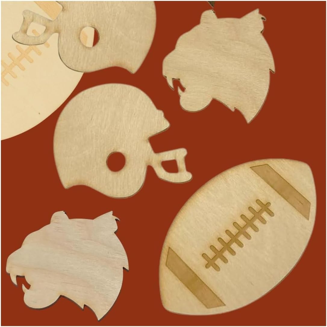 Pack of 24 Unfinished Wood Soccer Ball Cutouts by Factory Direct Craft - Blank Wooden Sports Team Banquet Mascot Cheerleader Art and Craft Activities (Size: 4-1/2")