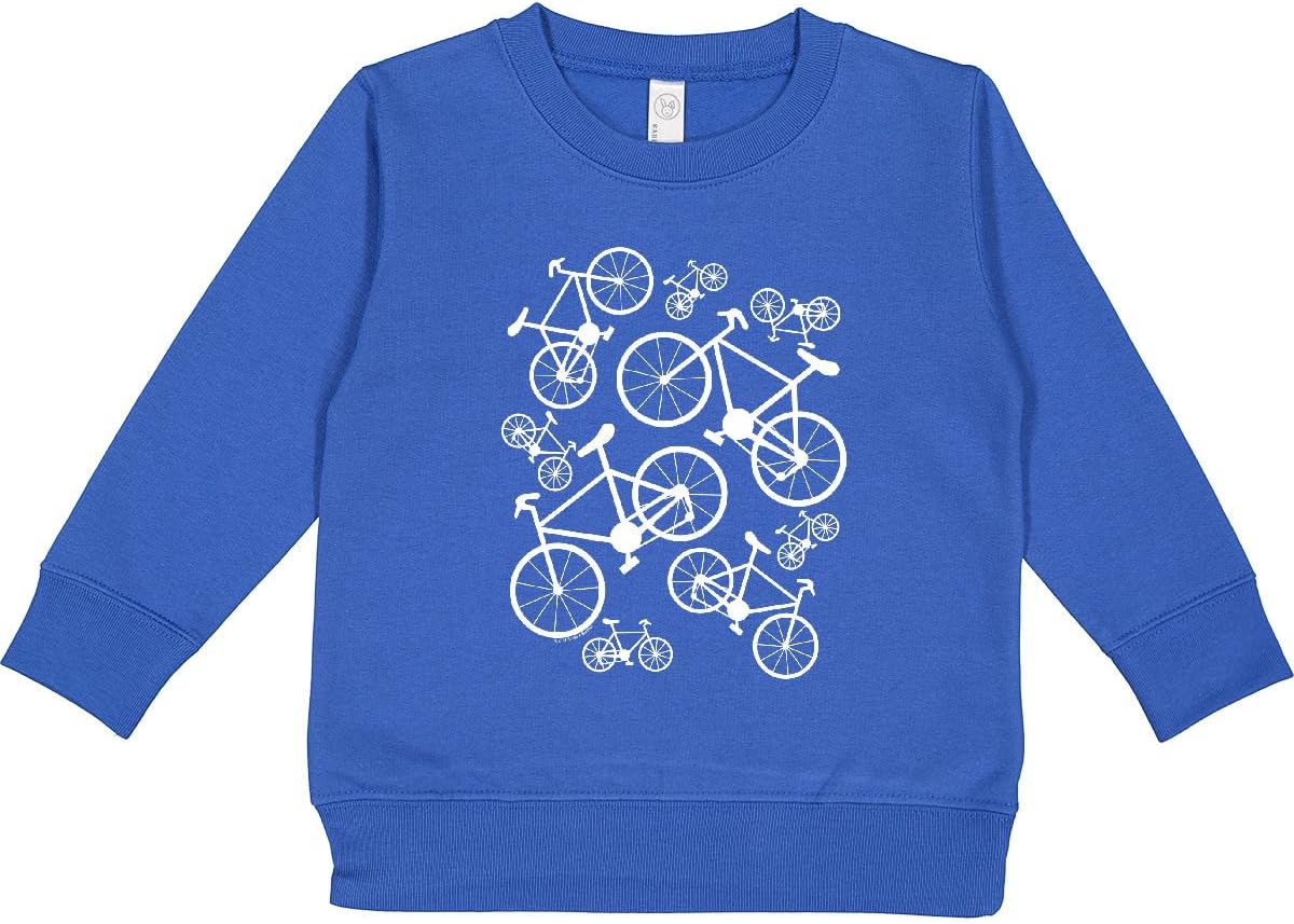inktastic White Big/small Bikes Toddler Sweatshirt