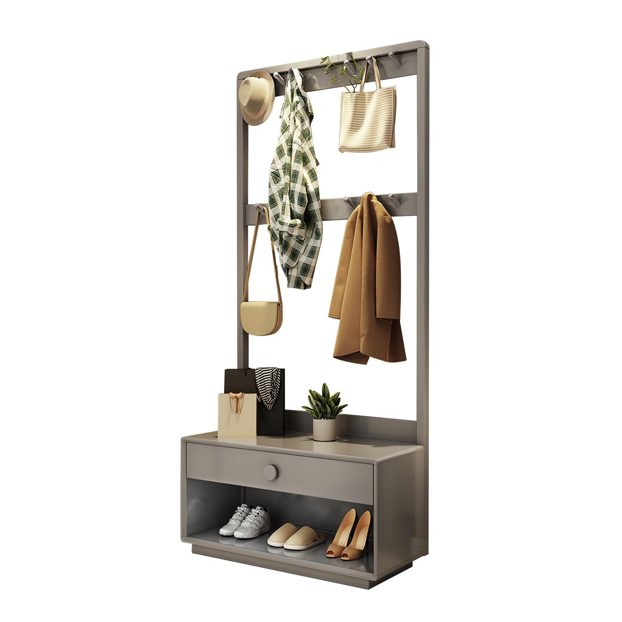 Meuble de couloir élégant avec organiseur à chaussures coulissant pour simplifier votre quotidien