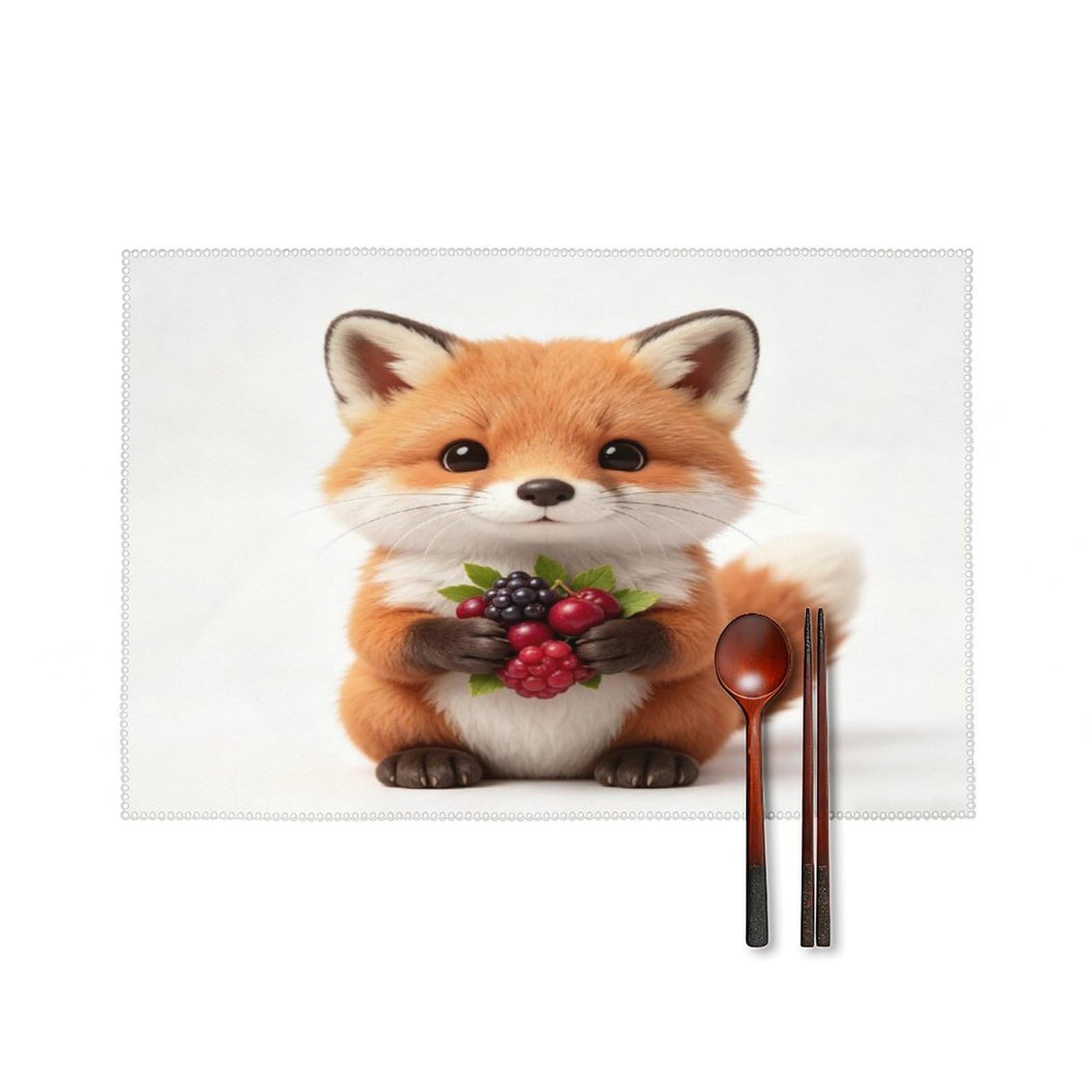 Fekiloot Style Funny Animal Placemats Set Of 6,Table Mat