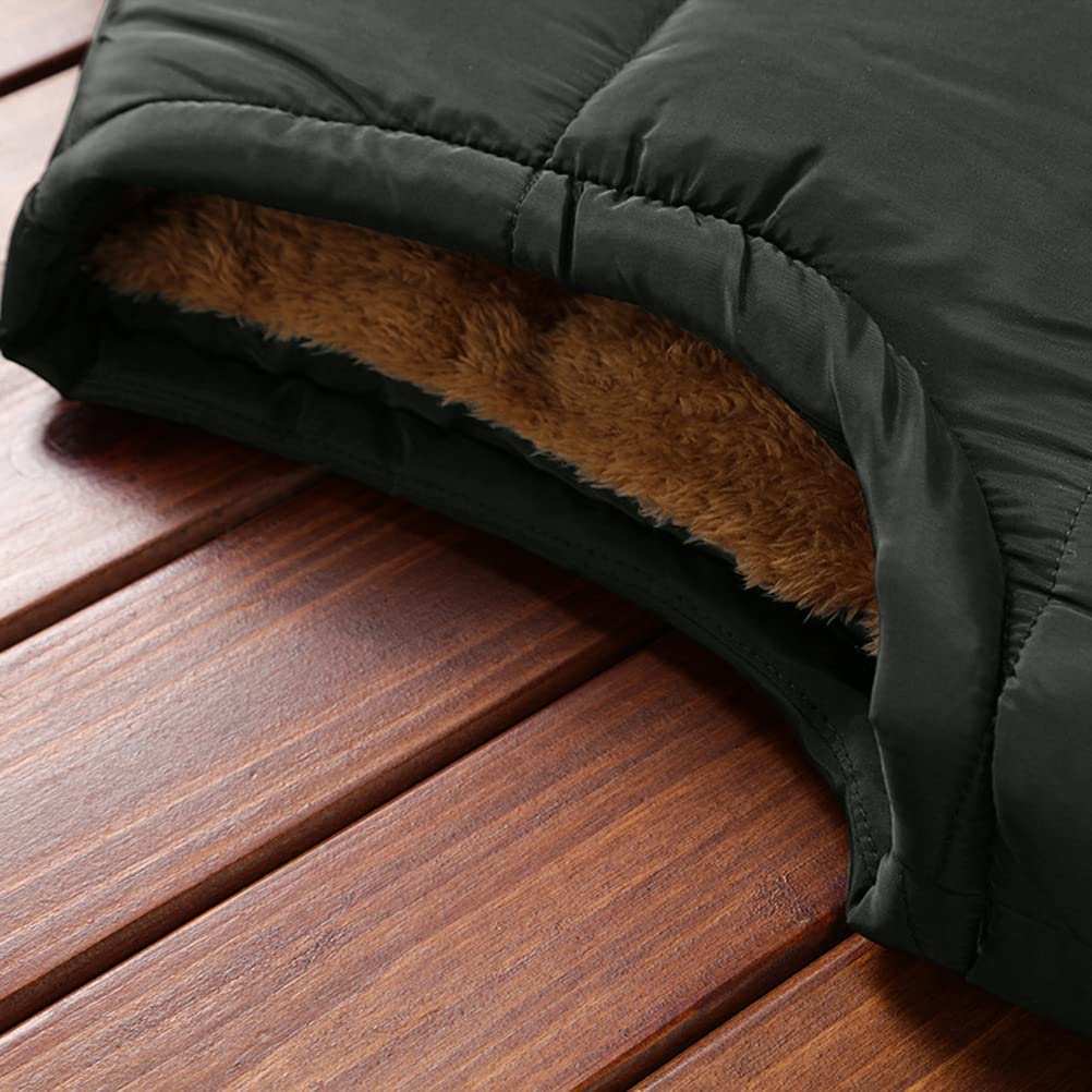 Gilet in Senza Maniche da Uomo Casual Tinta Unita Capispalla Fodera di Peluche Ispessimento Antivento Veste Caldo Collo Alto Gilet Giacca Multi-Tasca Cardigan Softshell Vest