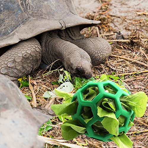 LODCZIOE Schildkröte Leckerli-Ball Spielzeug, Heu Feeder Ball, Fütterung Grasball, Obst Gemüse Futterspender Halter Futtersuche Spielzeug für Kleintiere Haustier