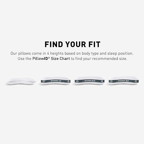 Miniatura 10 de Bedgear Storm Cuddle Curve - Almohada de rendimiento  Tamaño 2.0  Almohada de cama refrescante para personas que duermen de lado  Firmeza media