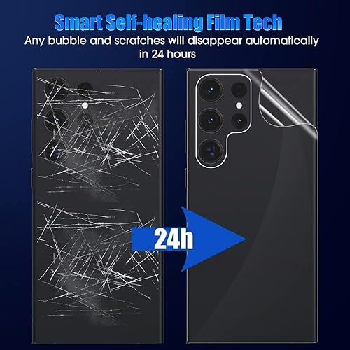 Miniatura 5 de 2 unids protector de pantalla película trasera para Samsung Galaxy S23 Ultra película de hidrogel no vidrio