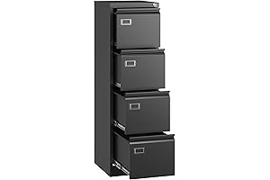 Letaya 4 Drawer Locking File Cabinet: Secure Storage for Your Documents