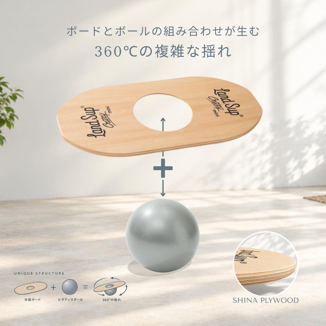 Amazon | LandSup® Crazy mini ランドサップ バランスボード 体幹