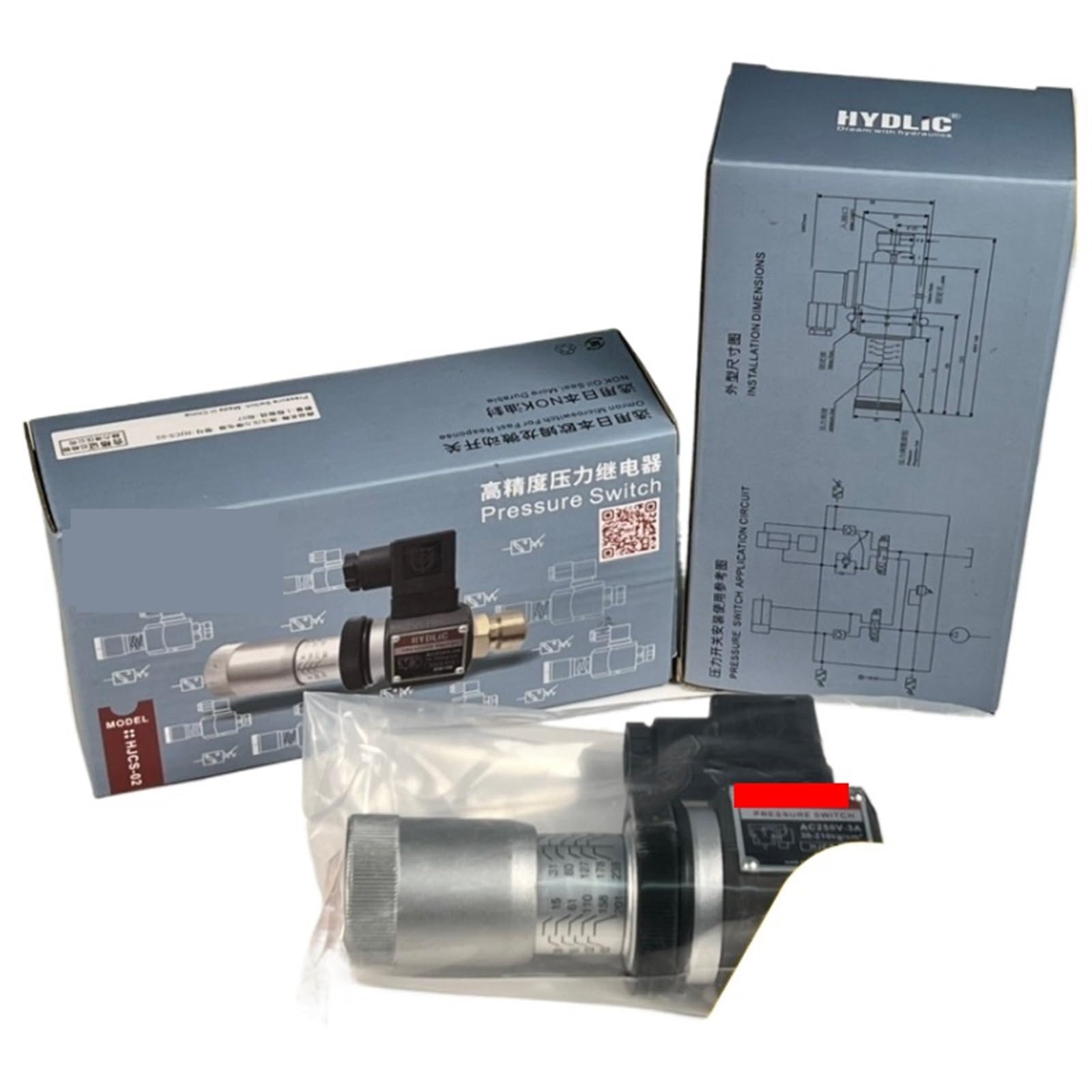 Pressostat hydraulique JCS-02NL pour stabiliser la pression des circuits industriels