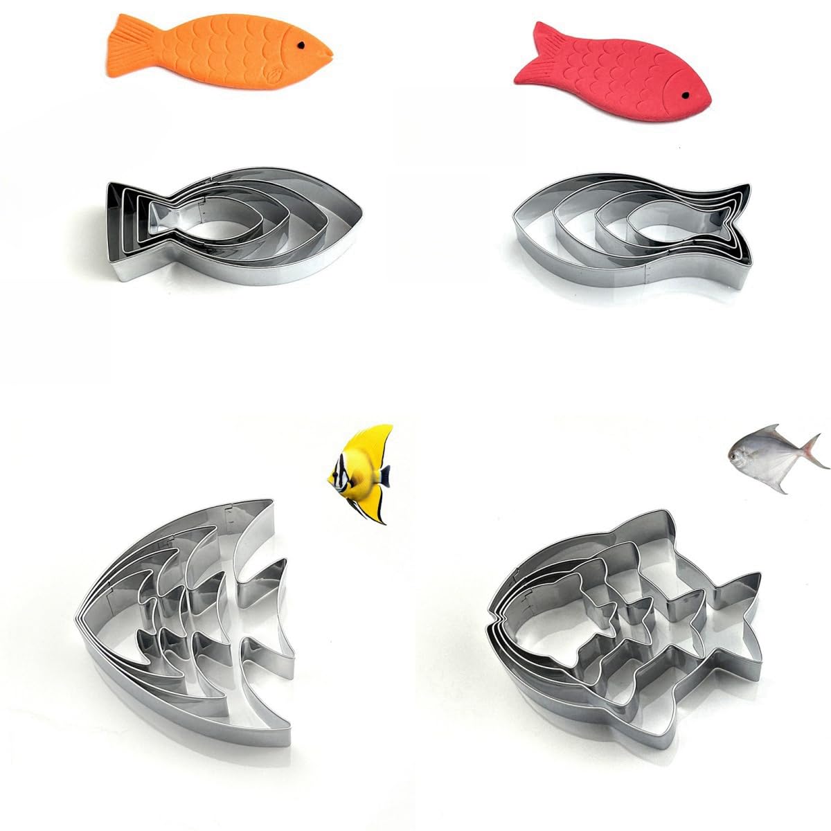 Amazon｜Akasooda クッキー型 16点セット 可愛い 魚 さかな 型抜き