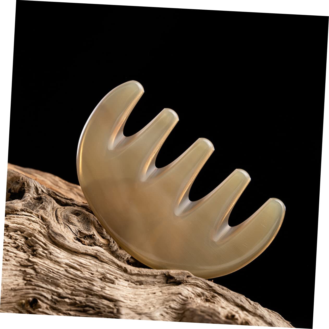 Healeved 5piezas Gua Comb De Dientes Masajeador Peine Para Cuidado Del Cabelludo Herramienta De Acupresión y Masaje Para De Estrés Para Casa y