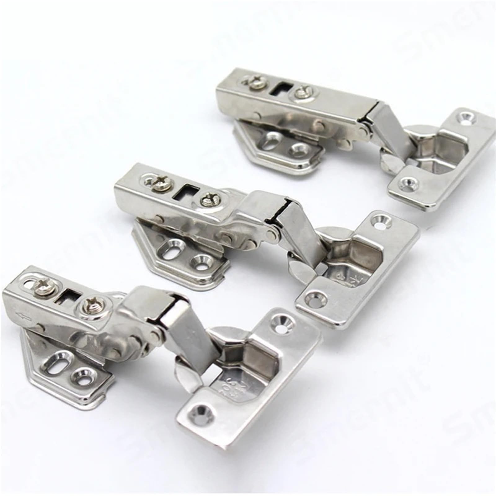 Hinges Furniture Fittings Cabinets Cupboard Stainless Steel Damper Buffer Soft Door Hardware 1Pcs(Detachable FO 8PCS)