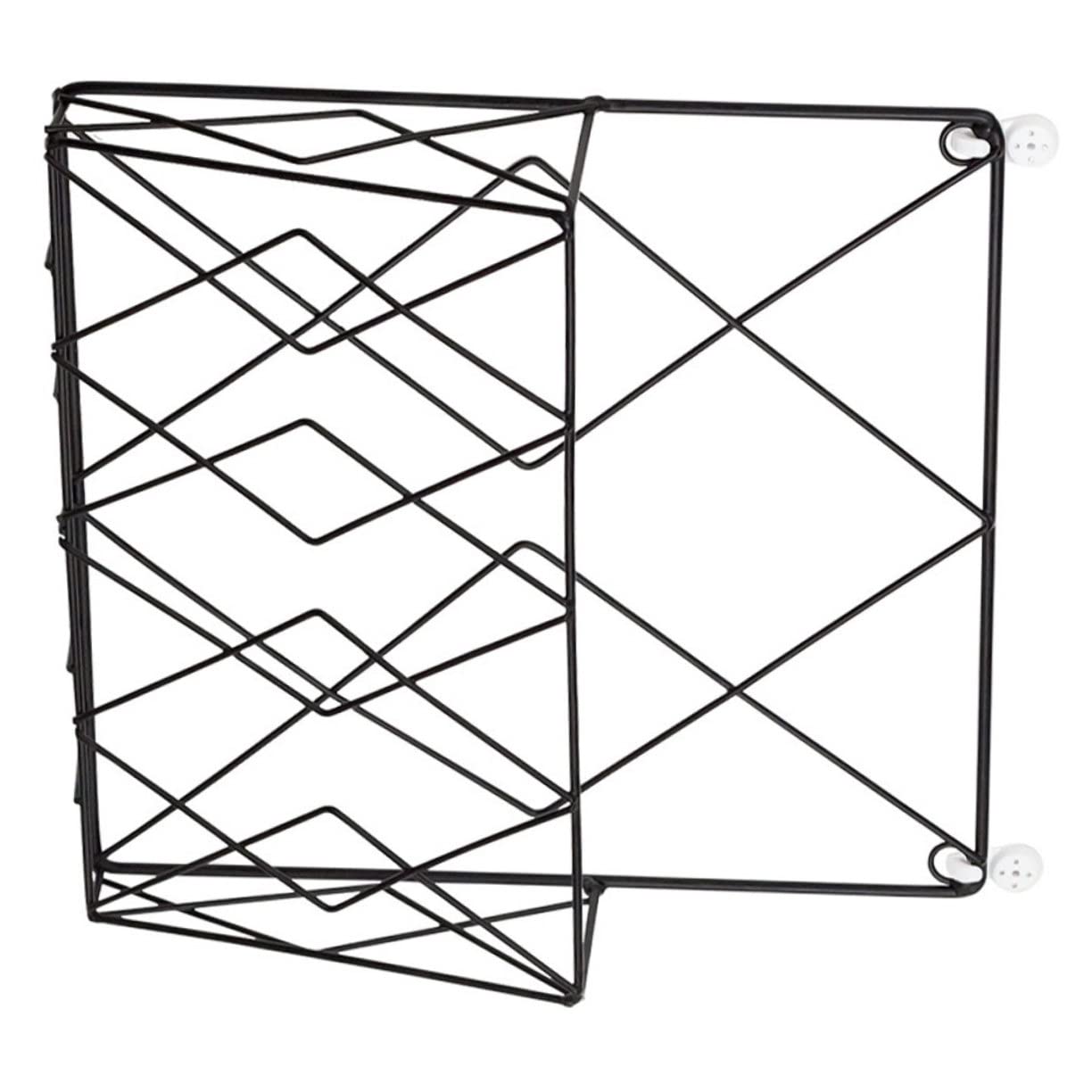 SOIMISS Portariviste da Muro Organizer Salvaspazio Supporto per Libri e Riviste in Ferro Nero Resistente e Decorativo per Ufficio e Matrimonio
