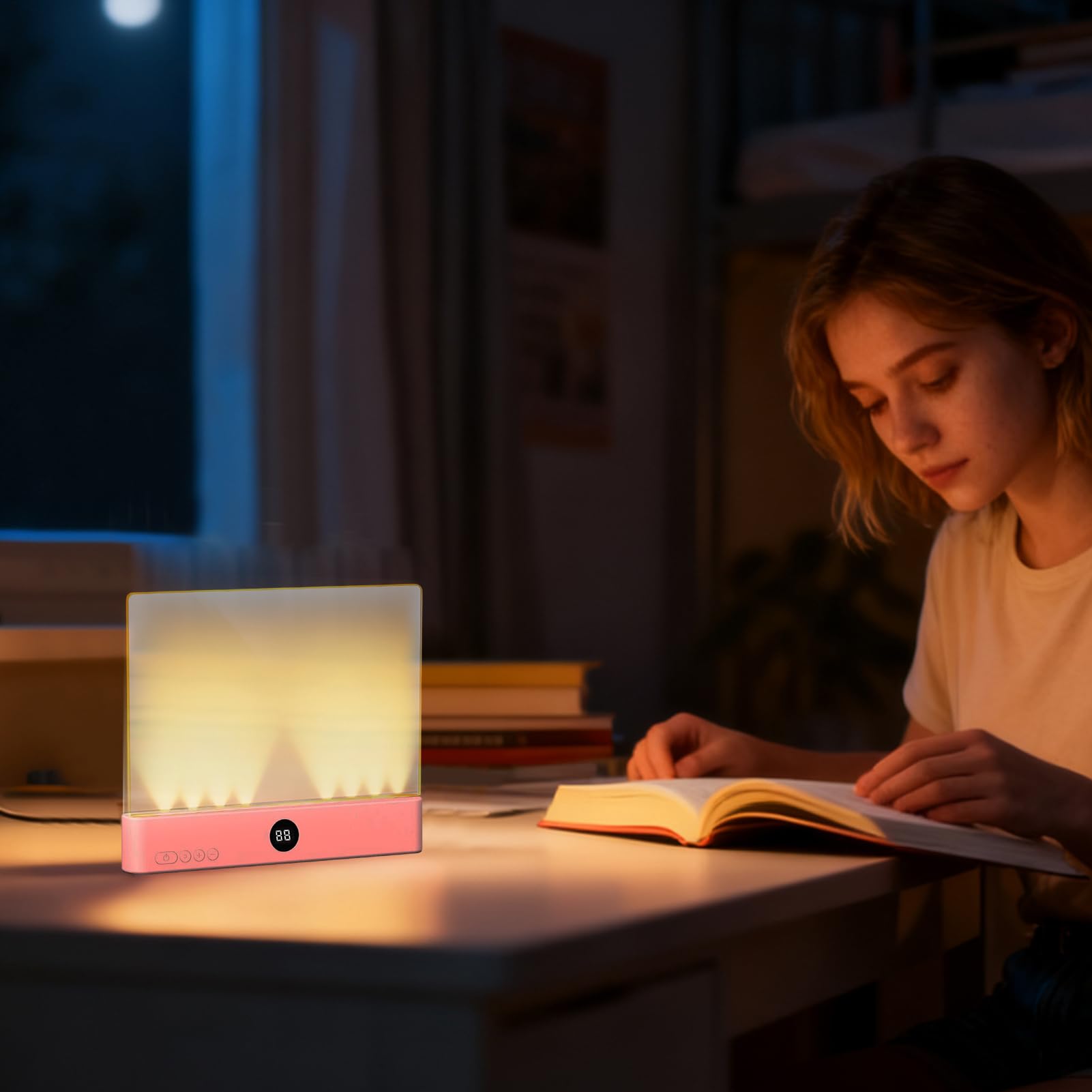 2 Pezzi Lampada Per Libro Notturna, 18.5x15.3x2.2cm Luce Per Lettura Libri