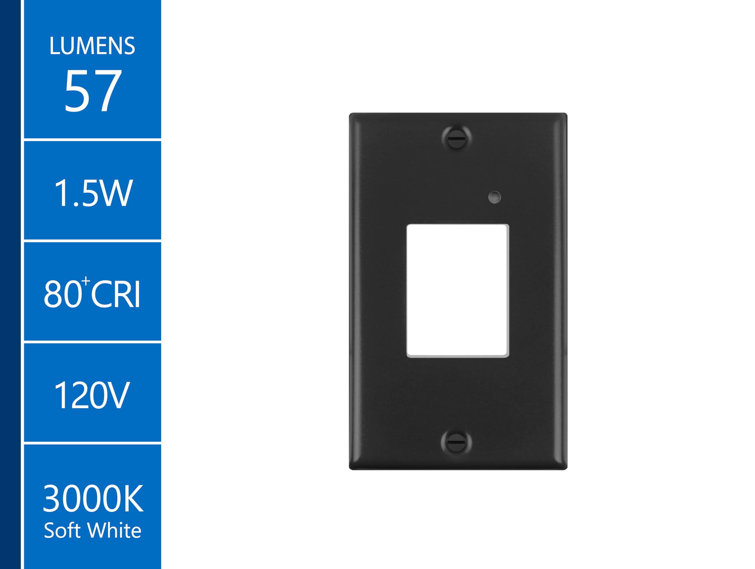 STP2 Frosted Black LED Step Light with Photocell (STP2F120BKPC)