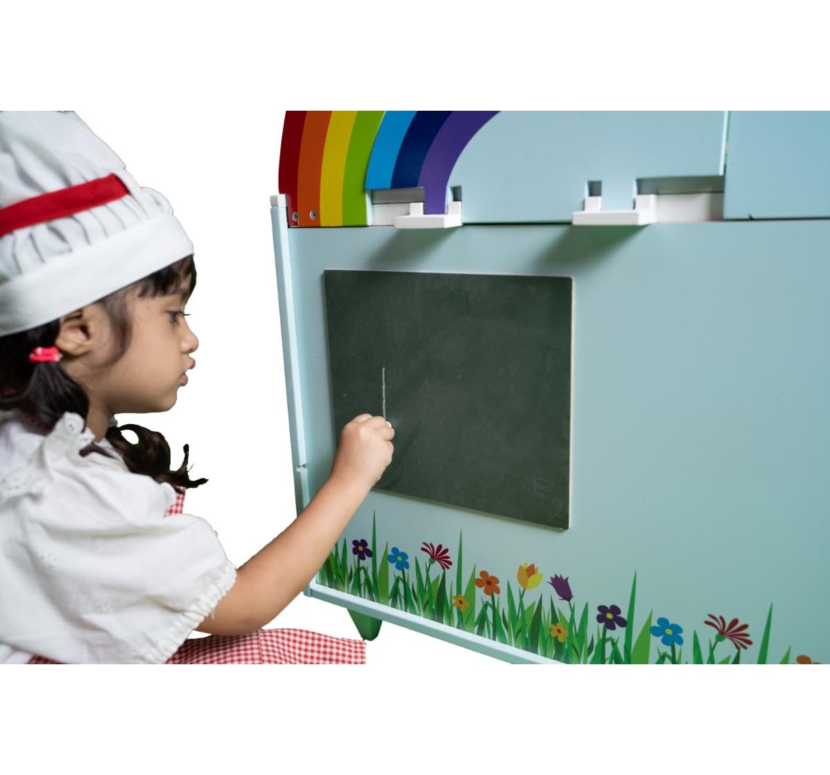 Kingdom of Play Rainbow Kitchen and Café Set | Pretend Play Cooking and Café Toy for Kids | Multicolour Role Play Set with Kitchen Accessories | for Children Age 3 Years and Up 1