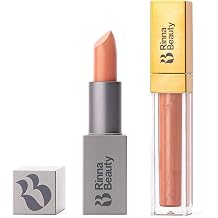 Rinna Beauty Lip Bundle - Mrs. Hamlin Lipstick & No Filter Lip Plumping Gloss - Vegan, Anti-Aging, Hydrating, Moisturizing and Long-Lasting Variety Pack of 2