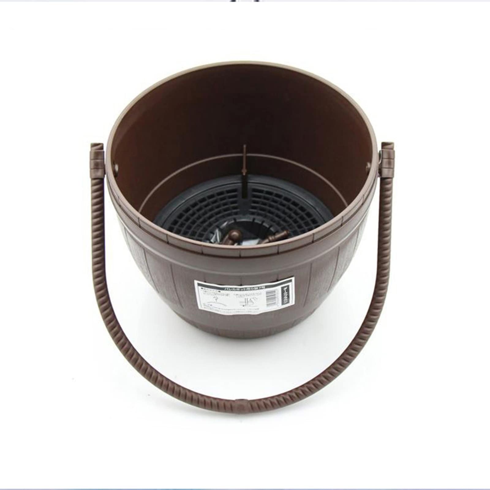 HASMI Jardiniere Balcon Jardinière Suspendue avec drainant Plug Rond en Plastique résine chaîne Panier Suspendu planteur de Fleurs Pots extérieurs Pot Suspendu Plante Interieur