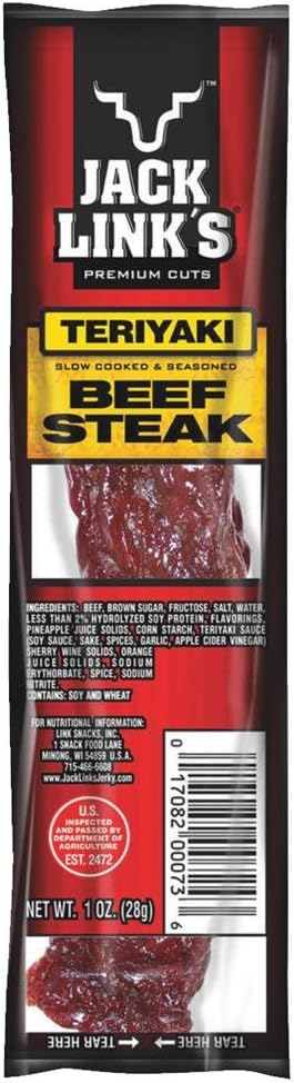 jack links Teriyaki Beef Steak Jerky, 1 oz