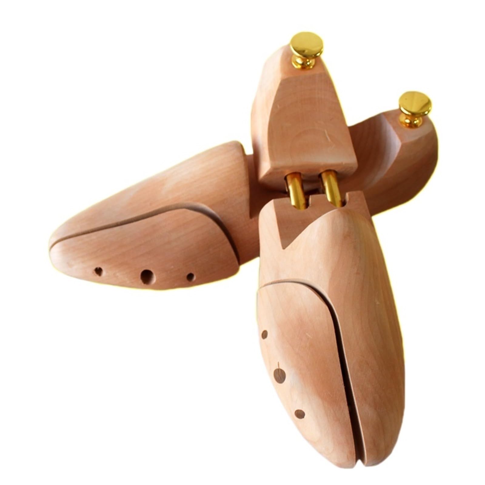 1 par de árboles de zapatos ajustables de madera for hombres y mujeres, soporte de zapato sólido de primavera, perilla de Metal, moldeador de árbol de zapatos, ensanchador de zapatos Adecuado Para Bot