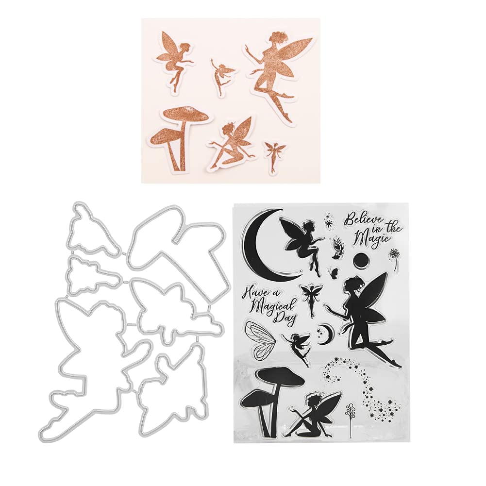 Tampon En Silicone Transparent Motif Fée – Pour Scrapbooking, Cartes, Albums, Bricolage Créatif - 6
