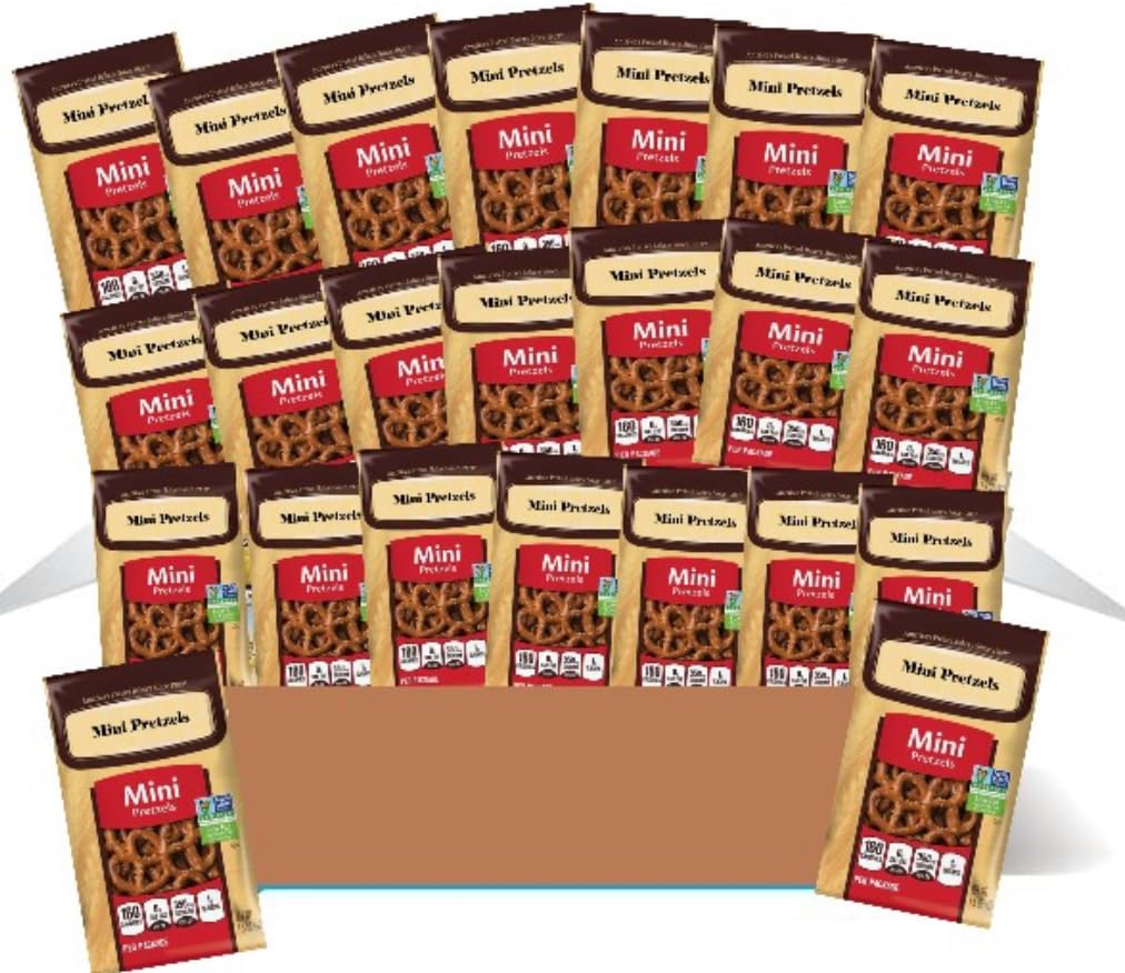 Mini Pretzels, Packs Individuales 100 Calorías, 36 Unidades