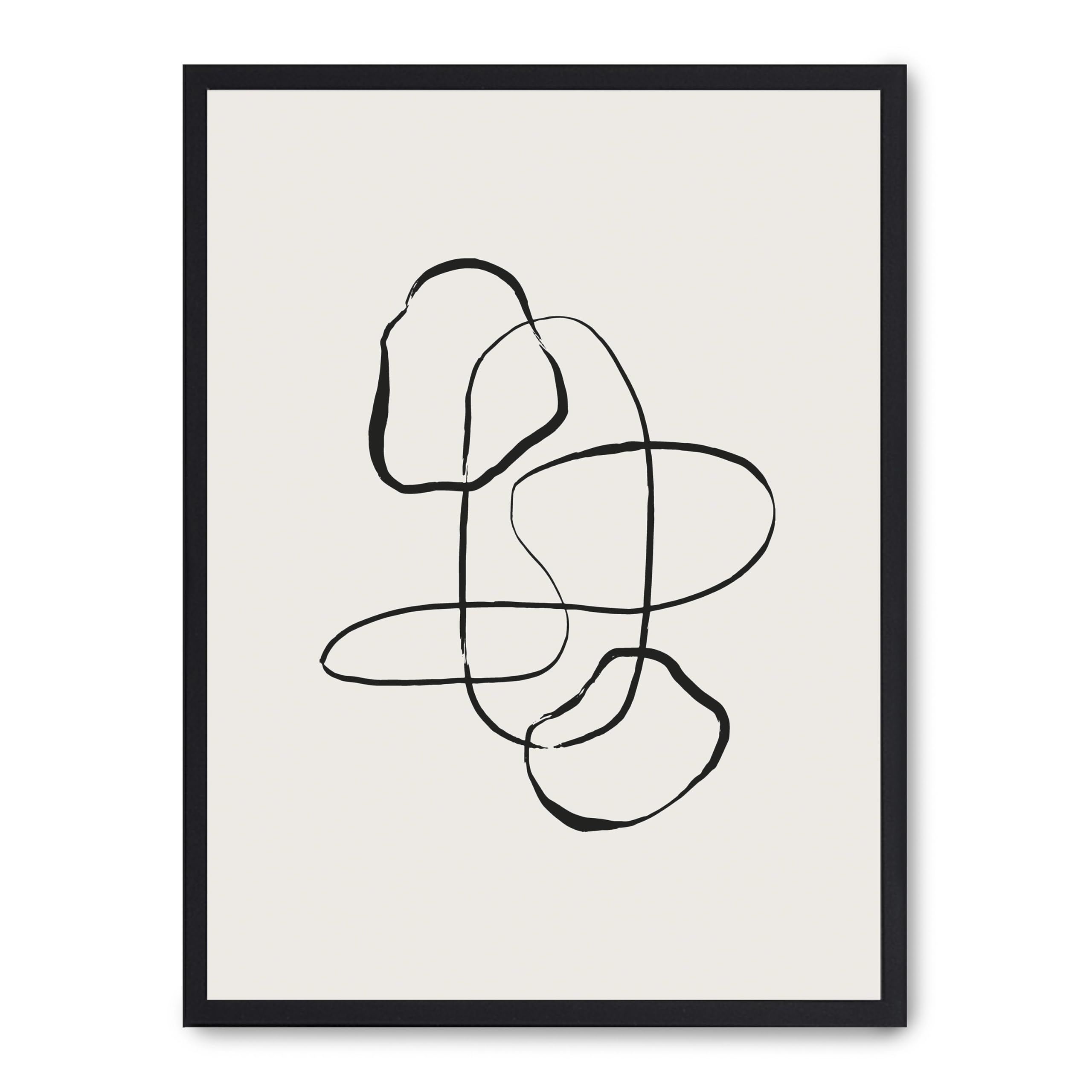 Cuadro Simple Lines I tableau abstrait line art encadré décoration salon