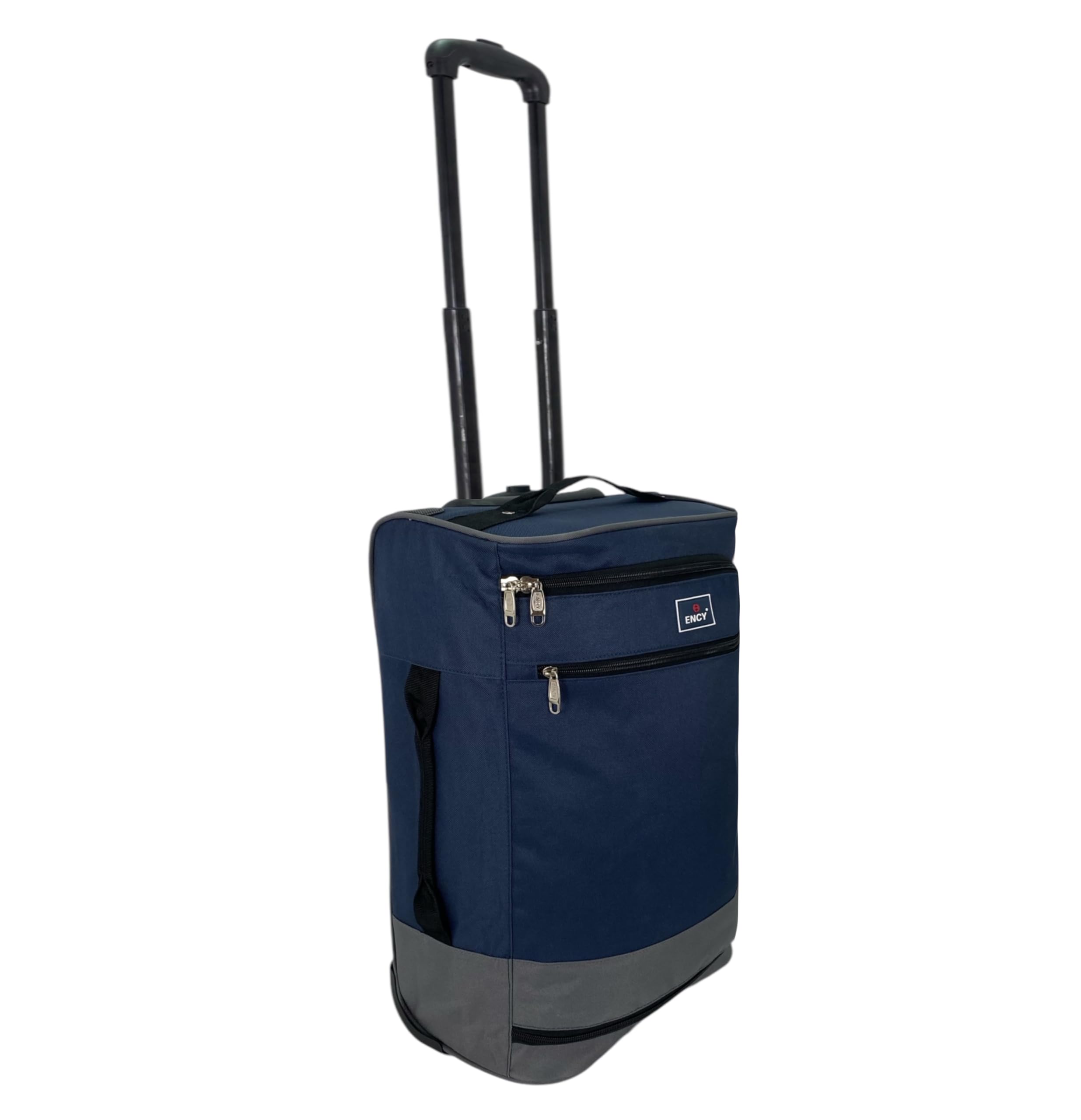 COSHANO Maleta de Tela Trolley Equipaje de Mano Cabina Viaje avión Muy Ligera Plegable con Ruedas, aceptada por Todas Las aerolineas (Azul)