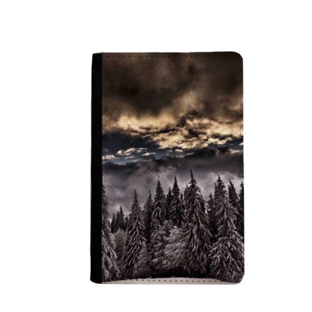 Étui portefeuille passeport pin blanc ciel foncé : l'idée cadeau classique pour passionné de voyage