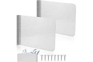 Therwen Splash Guard for Sink - Stainless Steel Side Splash Guard for...
