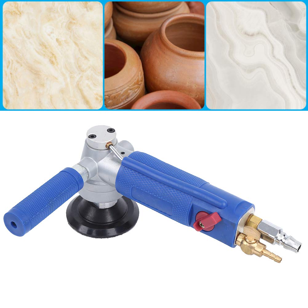 Amoladora angular neumática potente y duradera herramienta de pulido para mármol granito de 1/4 pulgadas 90 grados