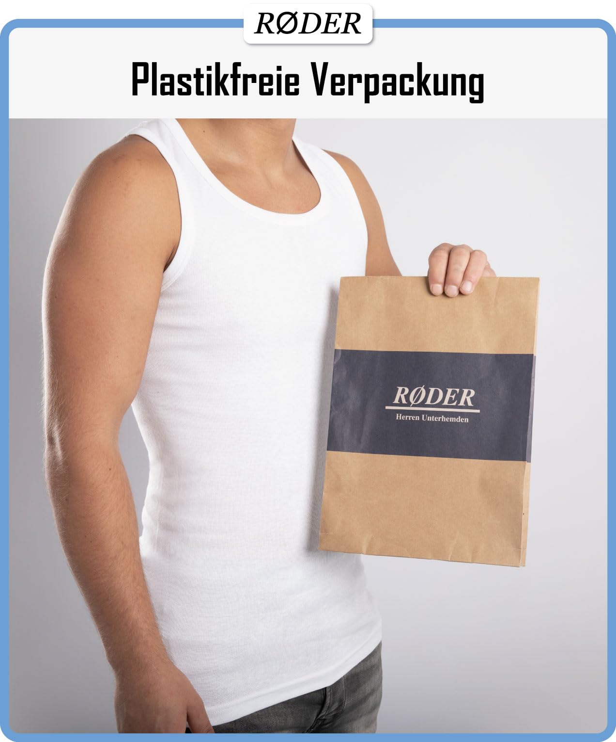 Premium 3er Pack • Unterhemd Herren• 100% gekämmte Baumwolle • Weiss • Schwarz • (S-3XL) • Tanktop