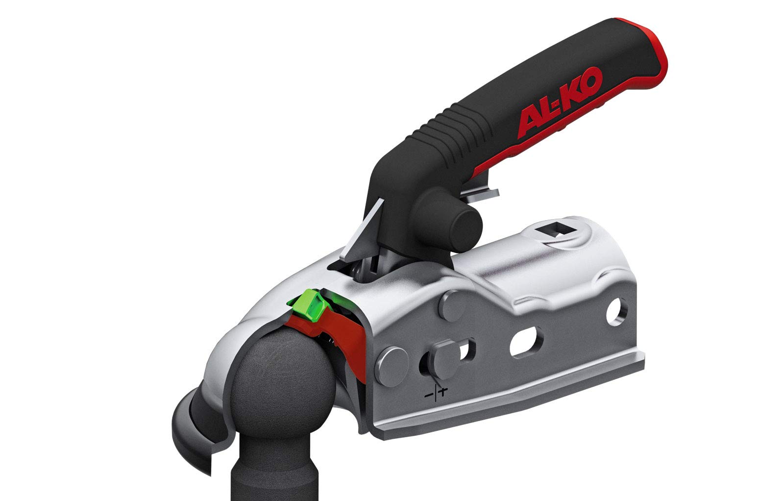 p4U AL-KO 1730218 - Giunto a sfera AK 161, rimorchio 1600 kg, Soft Dock 50, 45, 35 mm, per AK 160