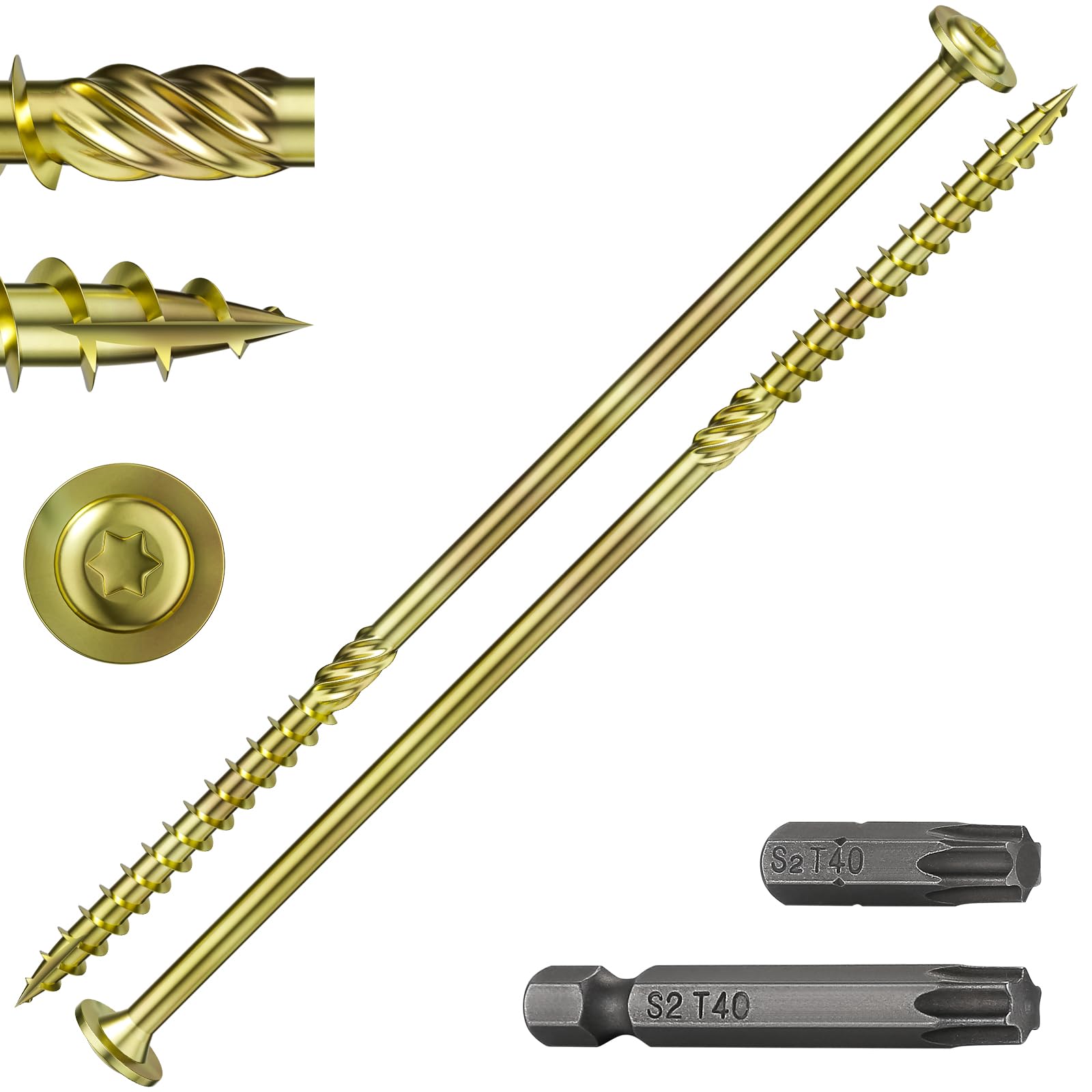Wensilon Lag Screws - 91PCS Structural Screws -10 Wensilon Lag Screws - 91PCS Structural Screws -10